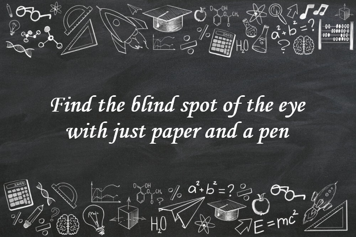 Find the Blind Spot of the Eye with just Paper and a Pen