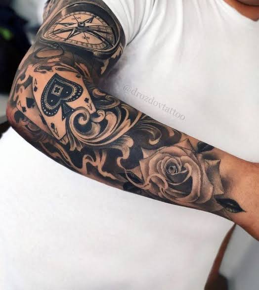 Back Forearm Tattoos for Men
