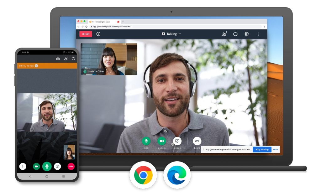 GoToMeeting - a video conferencing app 