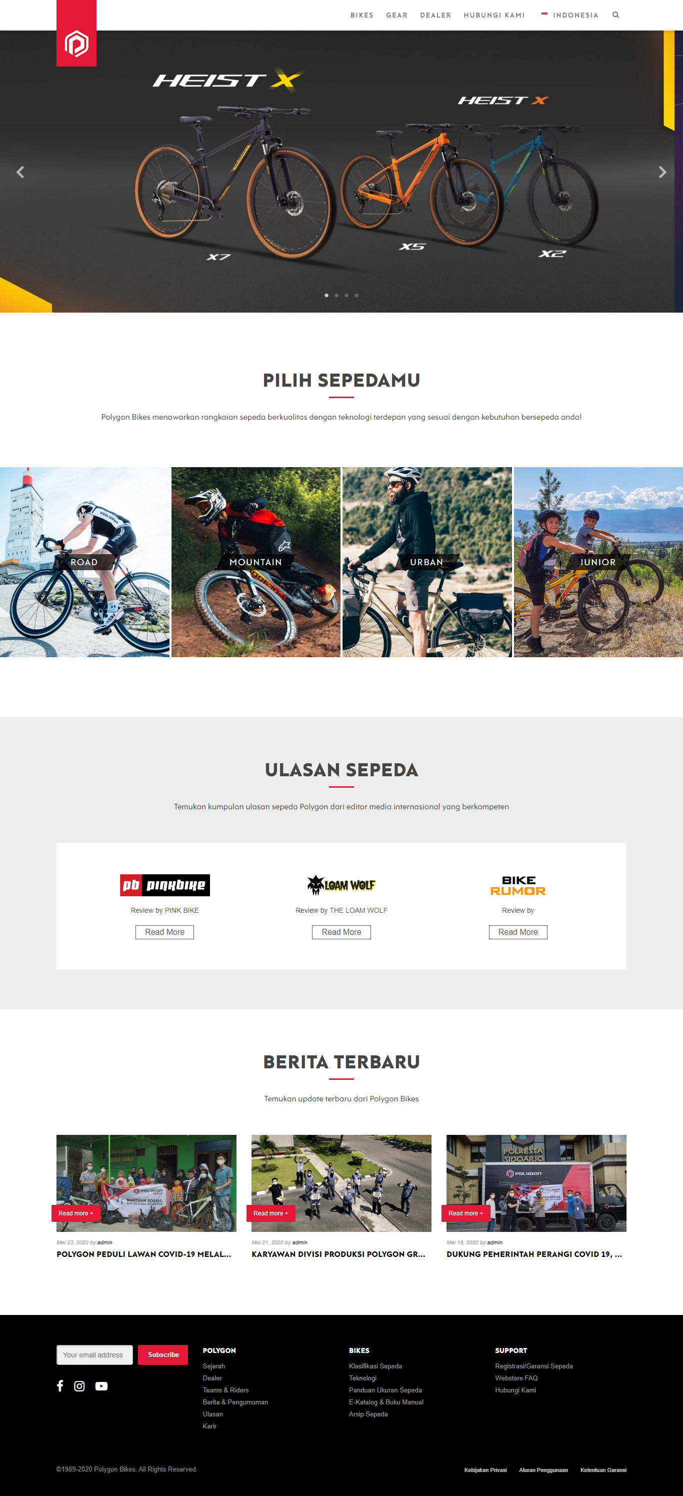 jasa pembuatan website toko sepeda Tonjoo