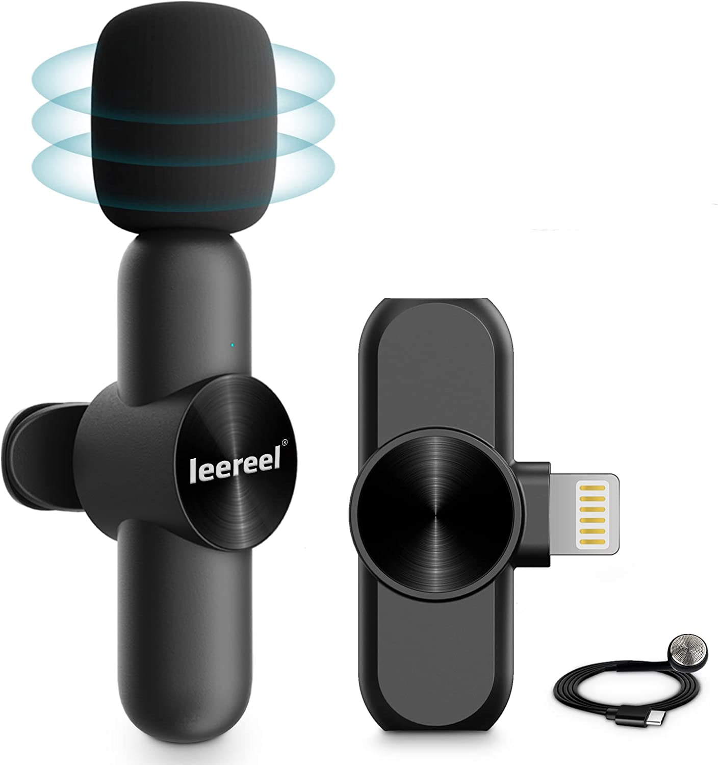 Leereel Plug-Play Wireless Lapel Mic