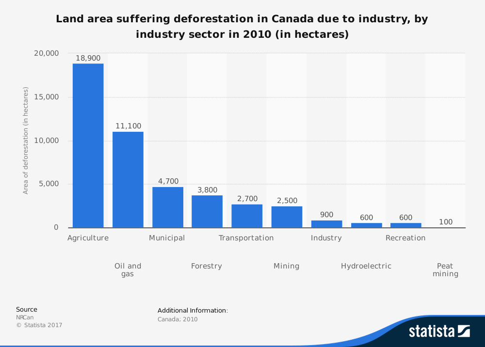 Estadísticas de las desventajas de la deforestación