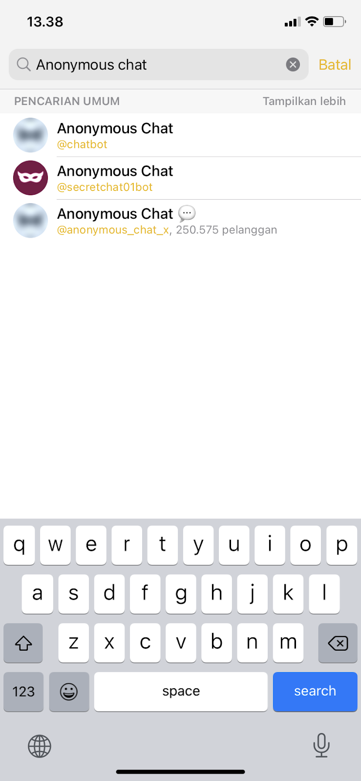 Cari teman di telegram selain anonymous chat