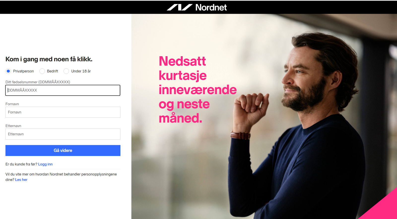 Opprett konto hos Nordnet. 