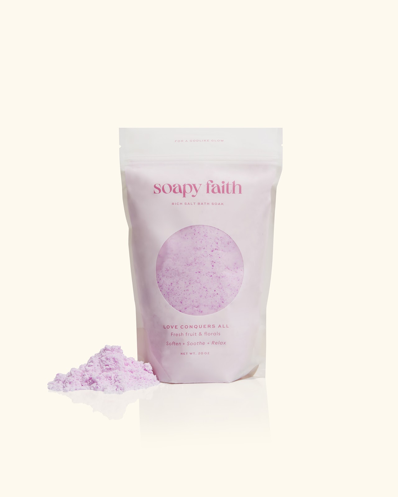 Branding and visual artifact for Soapy Faith