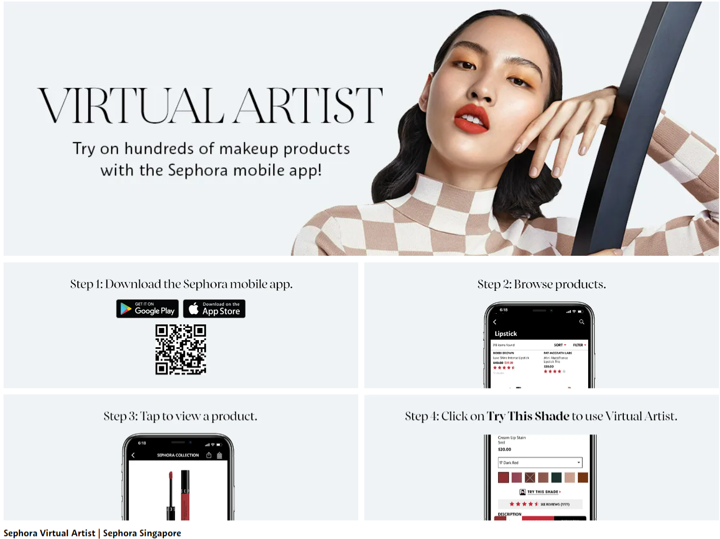 Sephora Virtual Artist Example