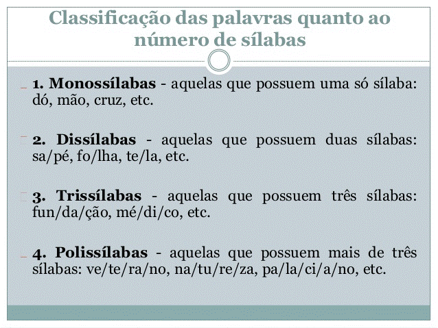 Veja a Sílaba Tônica nas Oxítonas, Paroxítonas nas Proparoxítonas