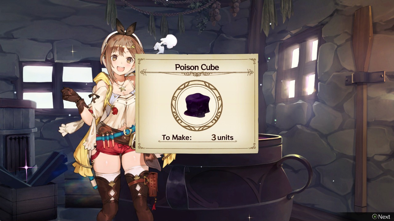 Synthesizing Poison Cubes. | Atelier Ryza: Ever Darkness & the Secret Hideout