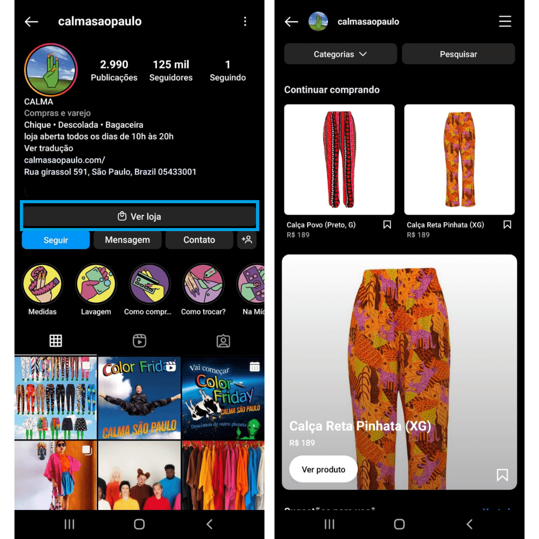 como montar uma loja virtual no Instagram