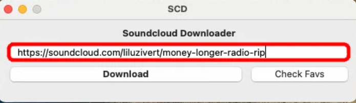 Downloading SoundCloud songs on Mac using SoundCloud Downloader