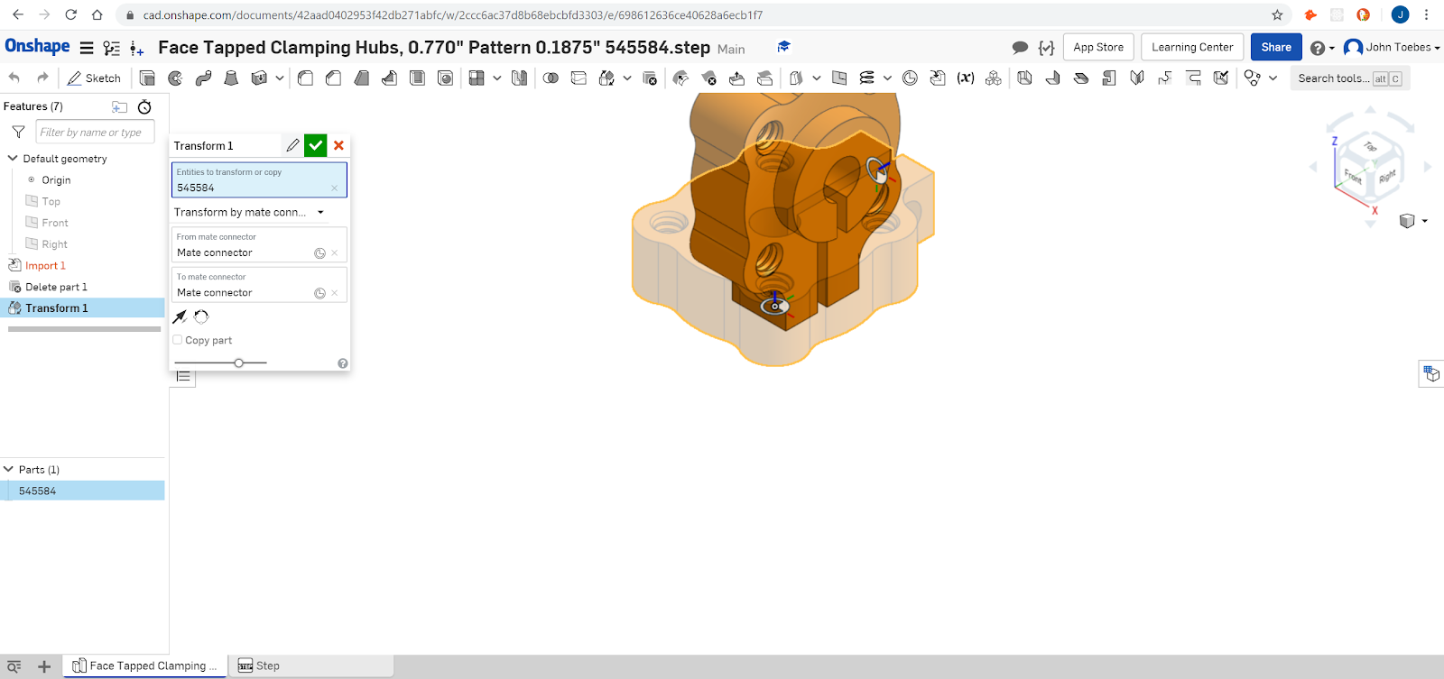 Editing a Part which includes Screws in Onshape - Using Onshape for FTC