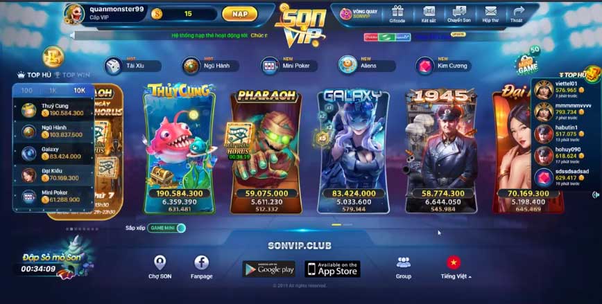 SonVip Club - Đẳng cấp game quý tốc - Tải SonVip iOS, APK - Ảnh 3