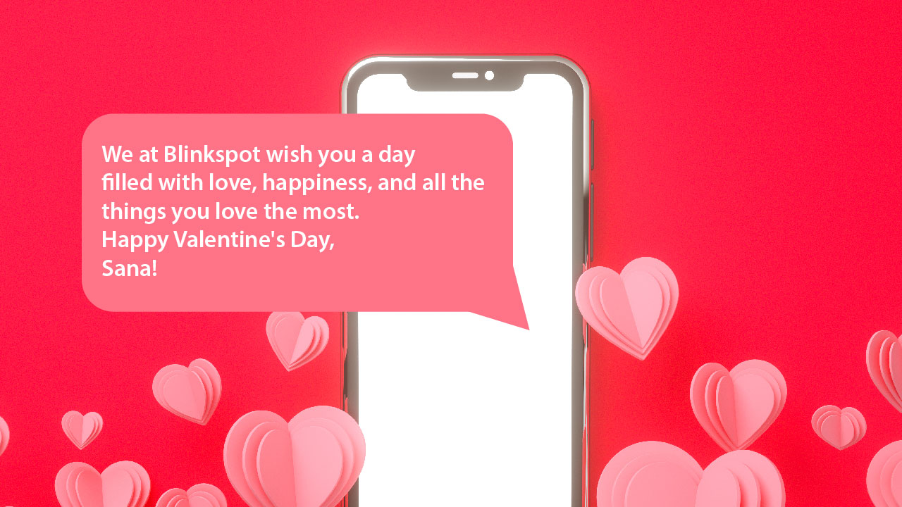 Personalised valentine's day wishes #1