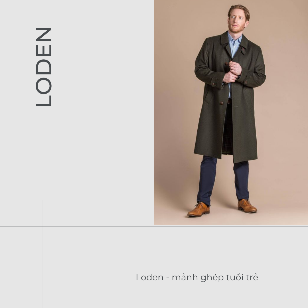 Dáng áo Loden truyền thống - các mẫu áo măng tô nam phổ biến