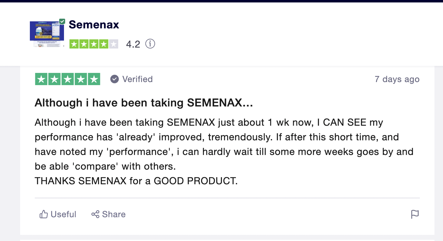 Semenax pill review