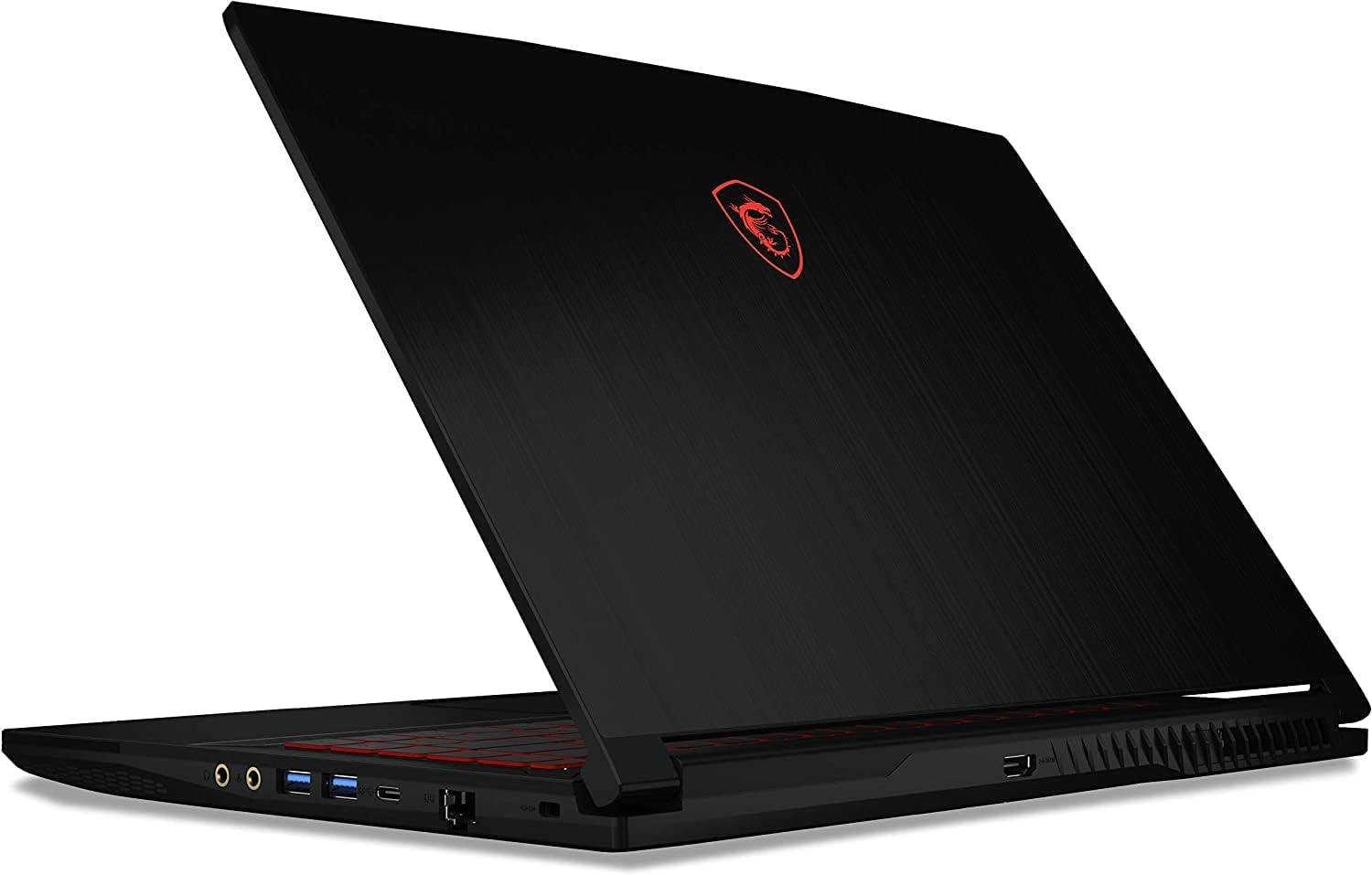 This image shows the MSI GV15 gaming laptop.