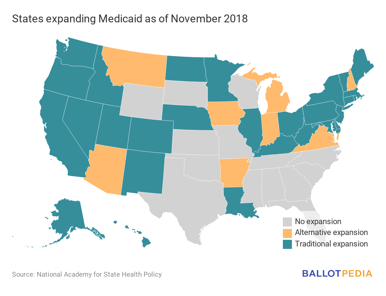 States expanding Medicaid