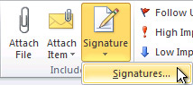 Add Email Signature in Outlook