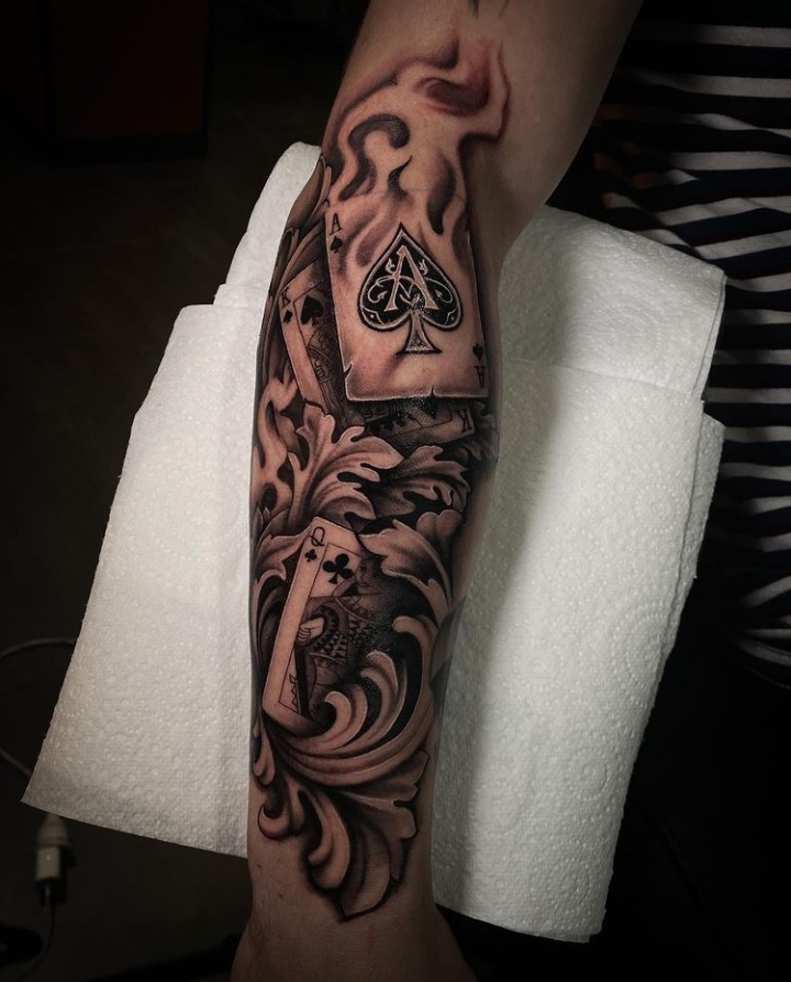 Forearm Filigree Tattoos