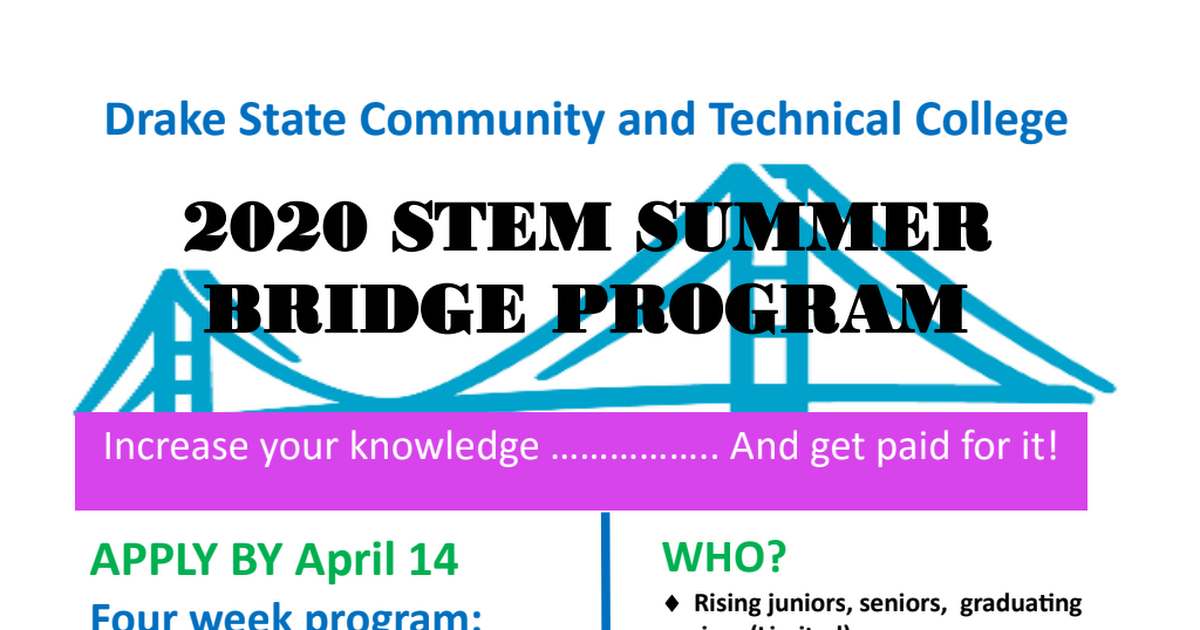 2020 STEM Summer Bridge Application Packet.pdf