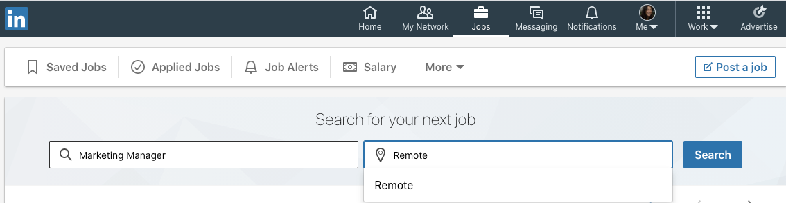 How to find remote jobs on LinkedIn