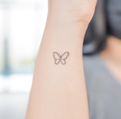 Butterfly Tiny Tattoos Women Minimalist