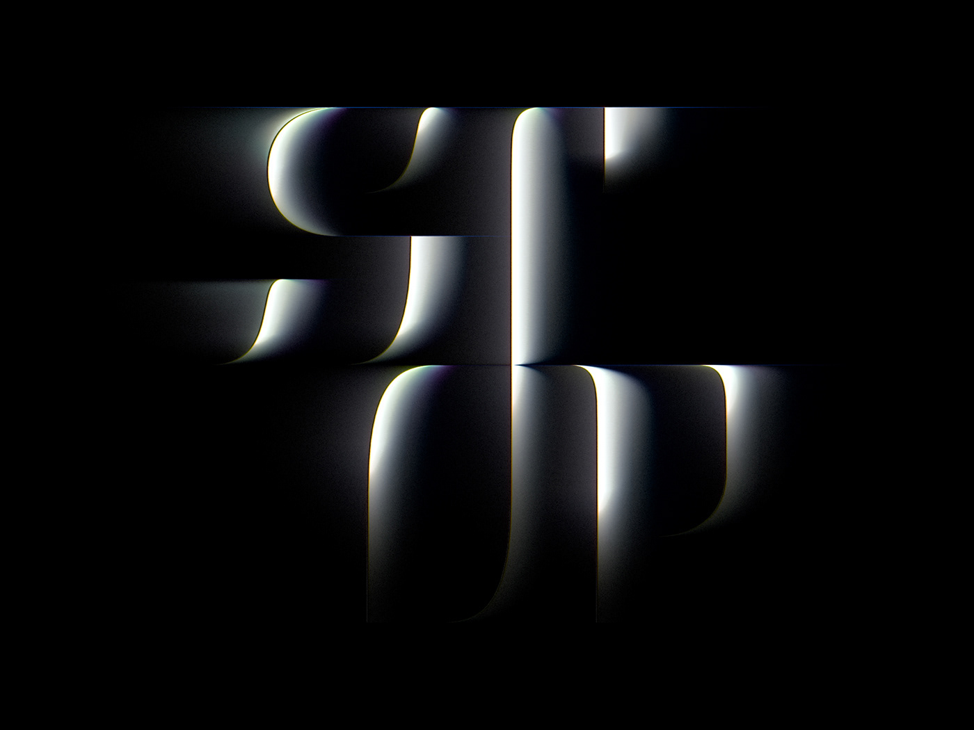 abstract black dark font light night Shades shadow Sharp typography  