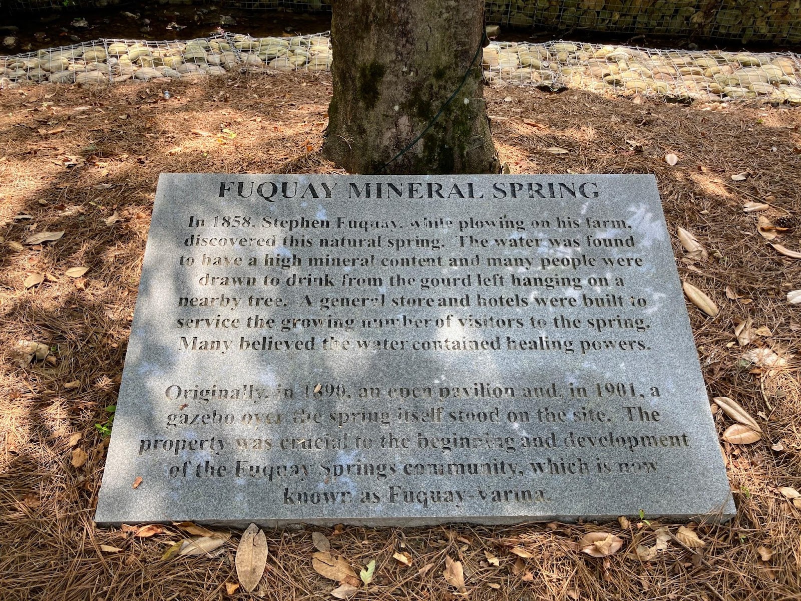 The Fuquay Mineral Springs Parks is a convenient resting place for those living in Fuquay-Varina.