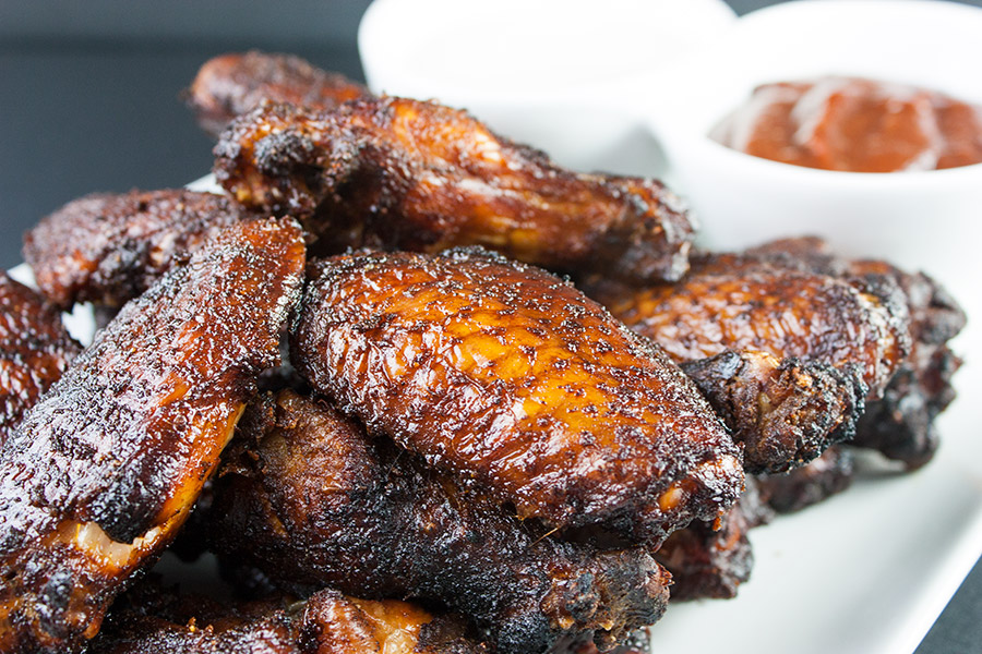 Griller's Gold Smoked Wings Recipe - crispy wings with golden color