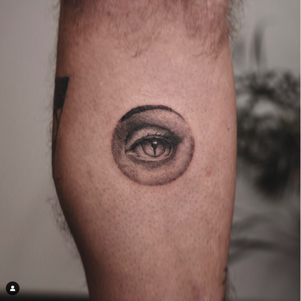 Eye In A Circle Tattoo