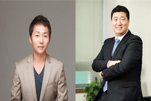  경희사이버대학교와 산학협약을 체결한 에이치콘사의 서현웅(좌) 이정한(우) 대표 사진
