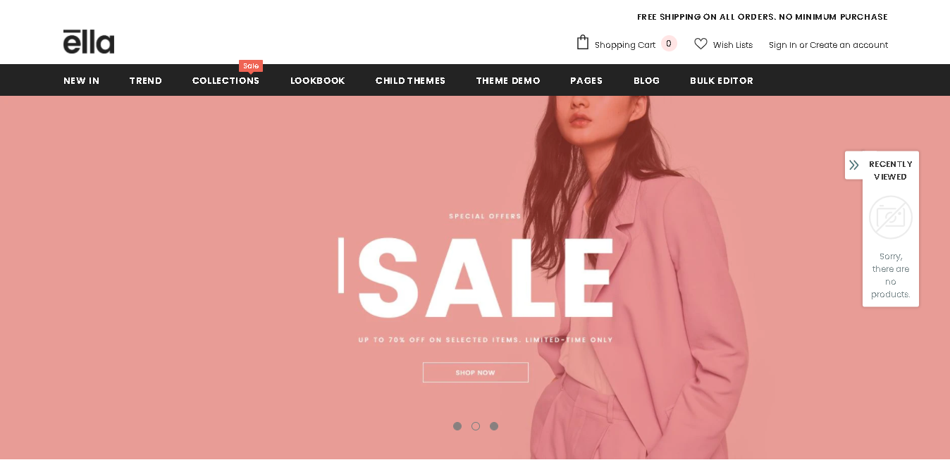 Fashion shopify theme Ella