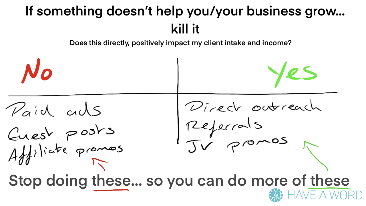 be ruthless with your freelance biz to grow to 6-figure