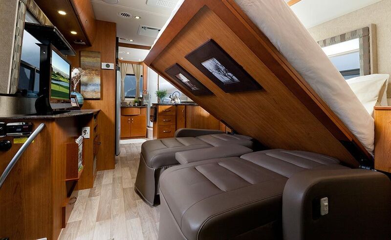 What Is an RV Murphy Bed in a Class C RV under 25 feet