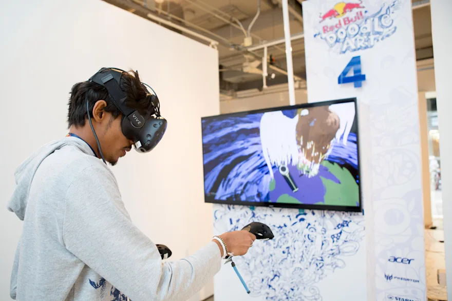 A finalist of Red Bull Doodle Art 2017 in virtual reality drawing mode in San Francisco