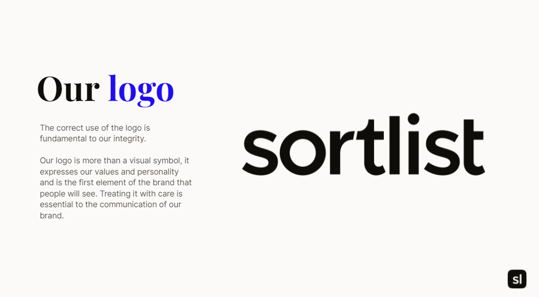 The sortlist logo strategy
