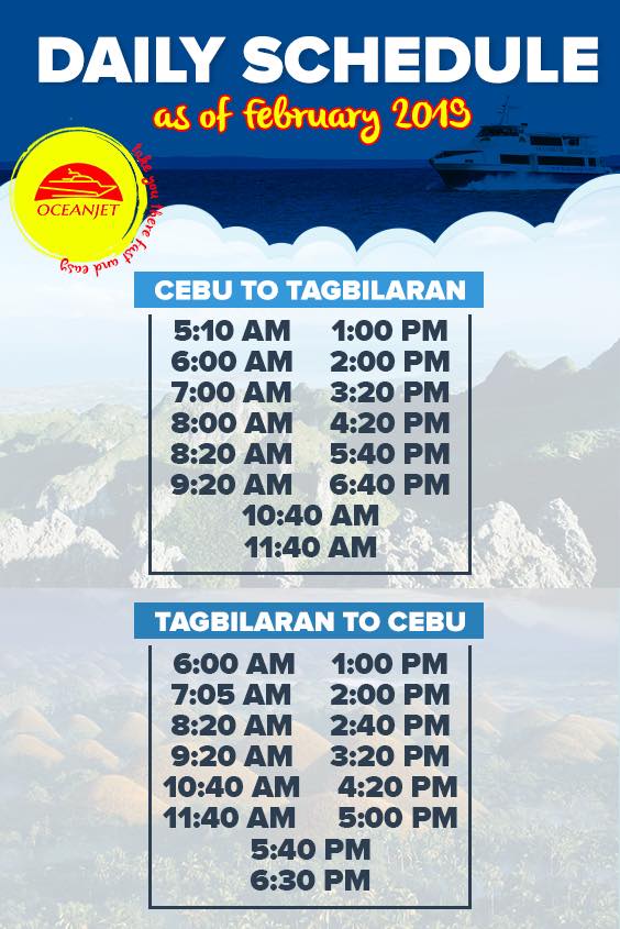 cebu bohol trip schedule