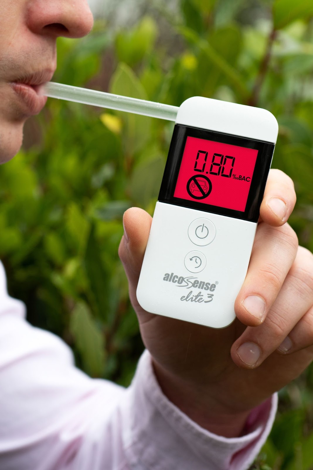 Driving the day after drinking - breathalyzer measures your blood alcohol content