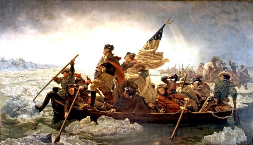 Resultado de imagen de washington cruzando el delaware