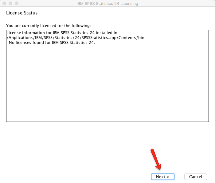 SPSS License Wizard