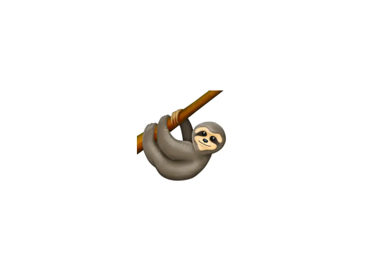 Sloth emoji (Courtesy: Emojipedia)