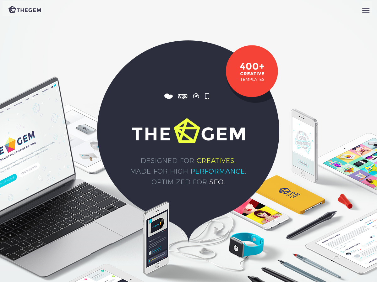 TheGem: el tema de WP multipropósito más rápido