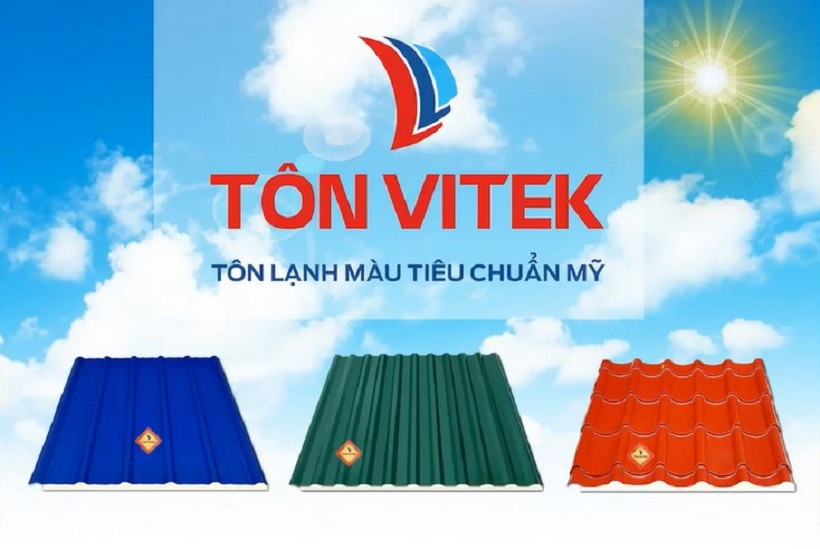 Màu sắc tôn Vitek phong phú làm thỏa mãn sự lựa chọn của khách hàng