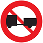 Biển báo cấm ô tô kéo moóc