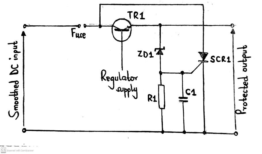 SCR crowbar circuit 