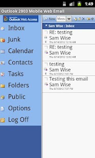 Download Outlook 2003 Mobile Web Email apk