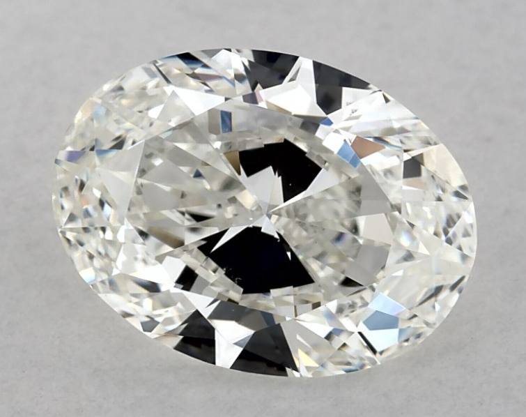 Ovla cut diamond with visible bow-tie
