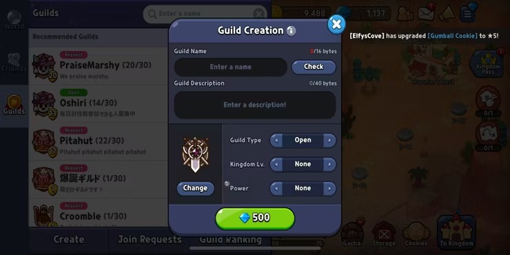 Create guild