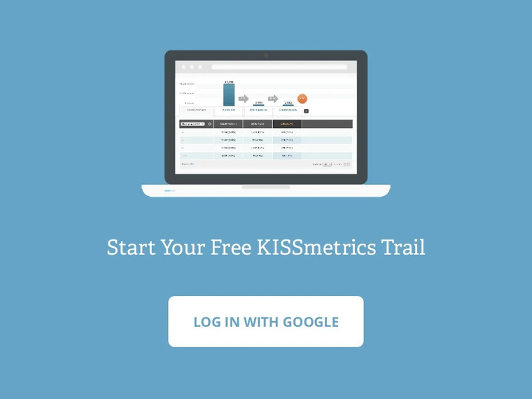 KISSmetrics: "Log In with Google" - DSers
