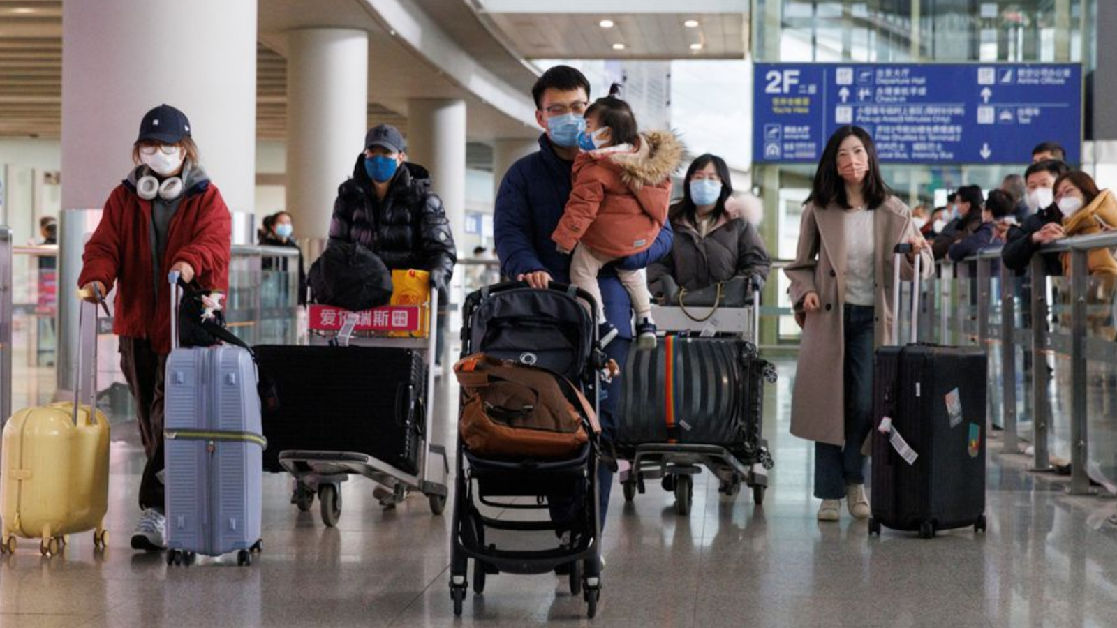 korean strict restrictions in an airport